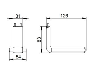 Держатель туалетной бумаги Keuco 35062010051 хром